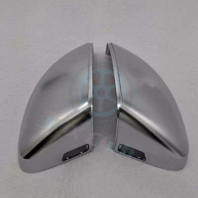 Carcasa de marco de espejo retrovisor de coche para Audi A3 2013 UP 8V aluminio mate plateado con asistencia lateral h Foto 1 de 4