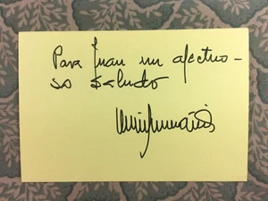 Miguel Macía - Mexican Cinema - La casa al final de la calle - Autographed 1983 - Picture 1 of 2