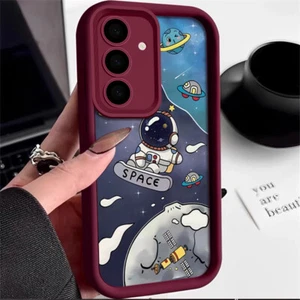 Silicone For Smausng S25 S24 S23 S22 S21 Ultra S20 FE A55 A35 A15 A14 Case Cover - Zdjęcie 1 z 22