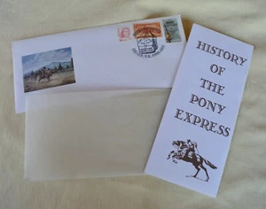 White Oaks Station Lincoln NM Pony Express Sheriff's Posse Envelope 1999 History - Picture 1 of 8