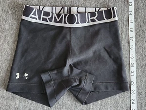 Under Armour Nylon Spandex Tight Compression Shorts 2.5" W's Youth Sz XS Sport - Picture 1 of 7