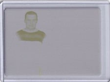 NELS STEWART 2021 LEAF IN THE GAME USED HOCKEY YELLOW PRINT PLATE 1/1