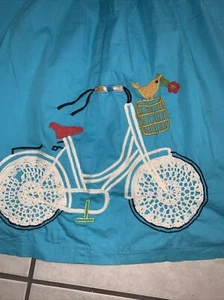 Judith March Anthropogie Embroidered Bicycle Strapless Dress Women Med/Lg ? - Picture 1 of 21
