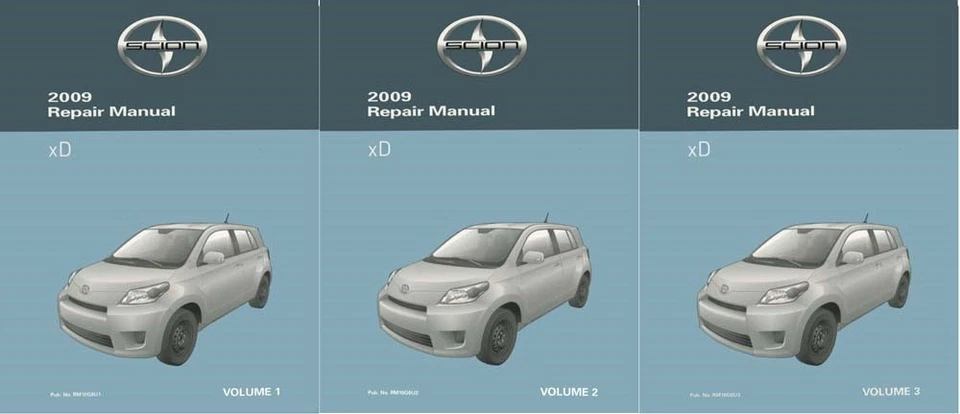 Juego completo manual de reparación de taller Scion xD 2009 Foto 1 de 1
