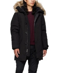 Polo Ralph Lauren Giacca Parka Inverno Uomo Finta Rivestimento Pelliccia Piumino Nero Taglia XL Nuova con Etichette - Foto 1 di 13