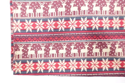 BAR III 3 SNOW FLAKE REINDEER HOLIDAY PRINT RED HANDKERCHIEF POCKET SQUARE NWT  - Image 1 of 4