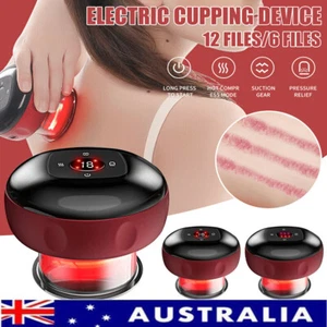 Electric Cupping Therapy Massager Portable Rechargeable 6/12 Level Adjustable - Picture 1 of 14