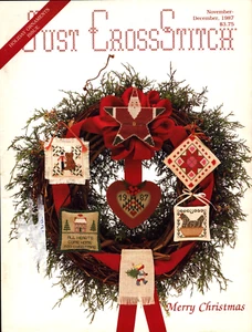 Just Cross Stitch Magazine Holiday Ornaments Issue November December 1987 - Picture 1 of 7