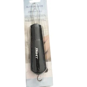 MILIFOX Button Hook & Zipper Pull Dressing Aid Tool Blue Ergonomic Handle - Picture 1 of 2