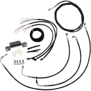 LA Choppers Black 19" Cable Kit for '17+ FL w/o ABS | LA-8055KT2-19B - Picture 1 of 1
