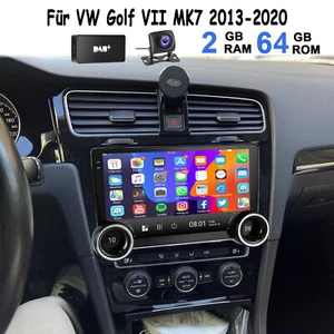 10" Android14 Apple Carplay Autoradio GPS DAB+ BT Für VW Golf VII MK7 2013-2017 - Bild 1 von 12