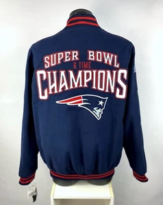 NEW ENGLAND PATRIOTS 6 Time SUPER BOWL CHAMPIONSHIP Cotton Jacket 2021 L, XL, 2X - Picture 1 of 7