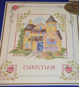Bucilla Cross Stitch Kit Home House 2000 Personalized NEW - Picture 1 of 4