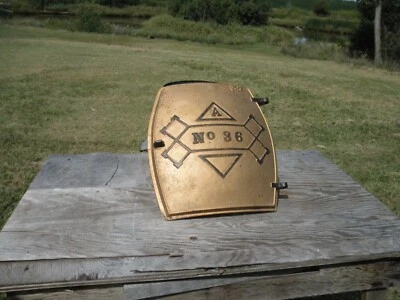 Antique Cast Iron Door Wood Coal Stove No 36 A  great shape - Image 1 of 4