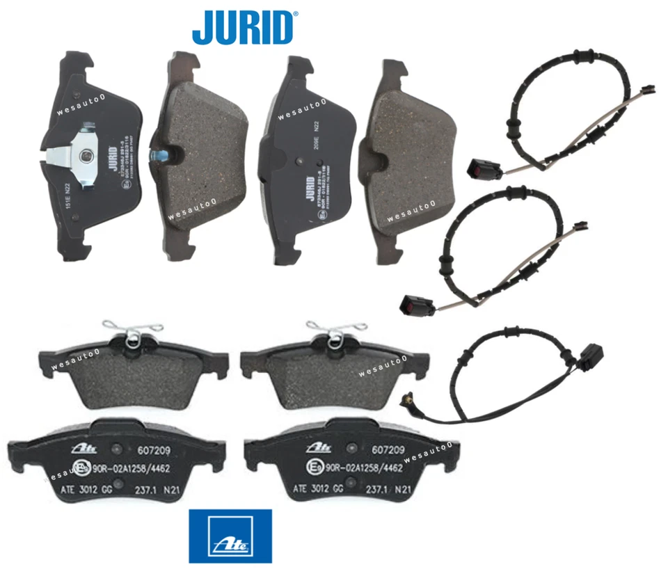 Conjunto de pastilhas de freio dianteiro e traseiro fabricante de equipamento original + sensores para Jaguar XK V8 - Imagem 1 de 1