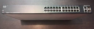 Switch Cisco SF200-24P 10/100 + 2ports SFP gigabit - Smart POE switch - Photo 1/2