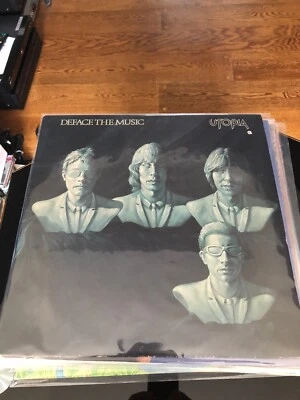 Mint-  Utopia Todd Rundgren Deface The Music Bearsville Stereo LP - Image 1 of 4