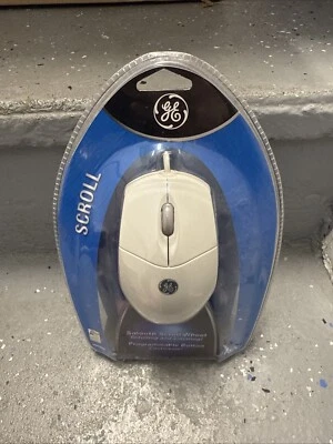 Vintage GE Scroll Mouse Wired STYLE 97859 PS2 For PCs NEW IN BOX - Image 1 of 2