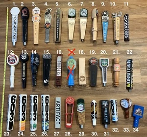 Can Beer Tap Handle Keg Topper Draft Bar Kegerator Knob Brewing Top Lot Pick One - Picture 1 of 7