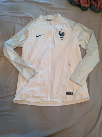 Nike France FFF National Football Team Mens M Training Warm Up Full Zip Jacket Cover