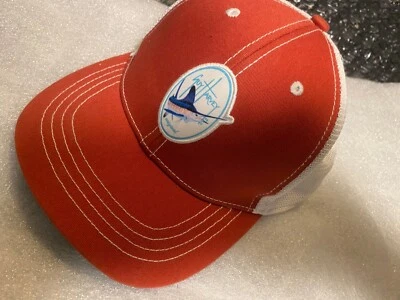 GUY HARVEY Original Sombrero Gorra Pez Espada Marlín Pesca Talla SM - Color Melocotón Foto 1 de 4