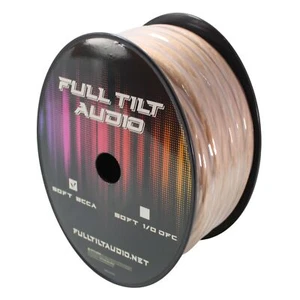 Full Tilt Audio 0 Gauge CCA Power/Ground Wire Clear Lot Cut By The Foot - Picture 1 of 4