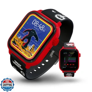Reloj inteligente retro para juegos My Play Watch Space Invaders, tecnología selectiva, bisel rojo - Imagen 1 de 5