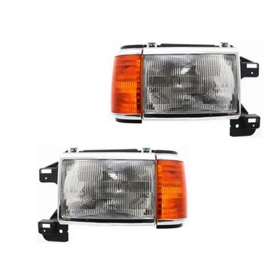 For Ford Bronco/F-Super Duty 1990 1991 Headlights Driver And Passenger Side Pair - Image 1 of 4