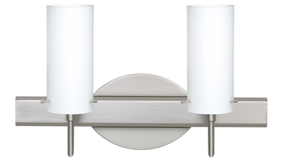 Besa Lighting 2SW-440307-LED-SN Copa 3 Bathroom Vanity Light Satin Nickel - Image 1 of 1