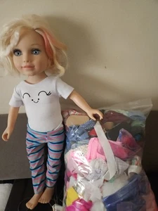 Journey Girls 18" Ilee Doll Blonde Hair Pink Highlights Blue Eyes Toys R Us - Picture 1 of 10