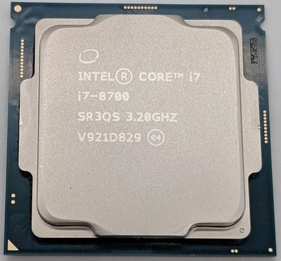 Intel Core i7-8700 3.20Ghz 6 Cores, 12 Threads Socket 1151 (SR3QS) 12MB - Image 1 of 2