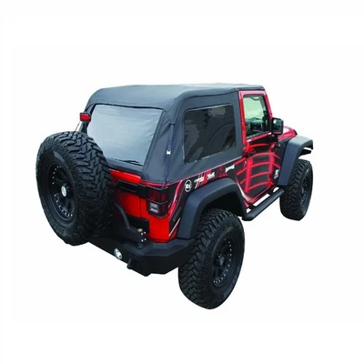 Rampage 109935 Black Diamond Frameless Trail Top for 07-18 Wrangler JK 2 Door Foto 1 de 4