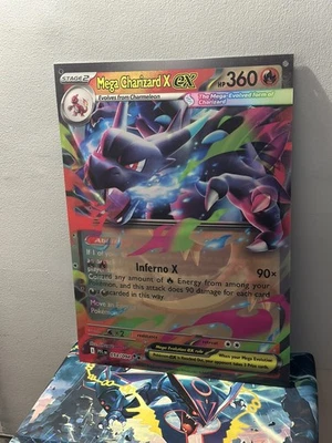 Pokemon Phantasmal Flames LARGE 3D LENTICULAR Foil Sign Charizard Gengar 17x24” - Image 1 of 4