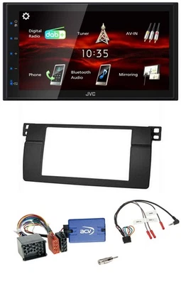 JVC USB Bluetooth Lenkrad DAB 2DIN Autoradio für BMW 3er E46 00-06 Profi - Bild 1 von 4