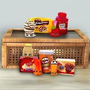 Shopkins Real Littles Lot Of 5 Foods Mixed Popcorn Cookies Chips Juice Toys - Picture 1 of 5