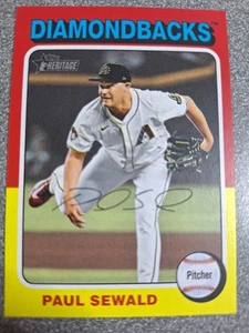 2024 Topps Heritage High Number - Paul Sewald #524 P275 - Picture 1 of 2