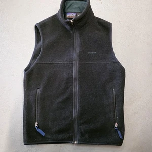 Patagonia Synchilla Vest Mens Small Fleece Full Zip Outdoors Made USA Retro - Picture 1 of 6