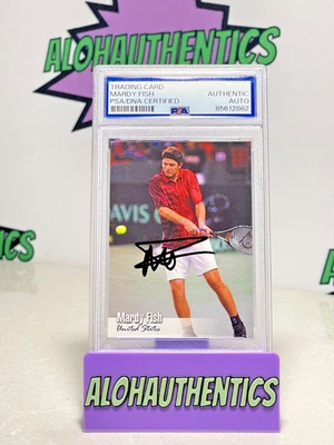 MARDY FISH SIGNED 2003 NET PRO ROOKIE CARD PSA TENNIS AUTO - Image 1 of 2