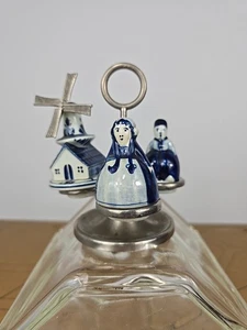 Vintage Delft Holland Ceramic 5 Piece Salt & Pepper T. Pick Tray Set Blue White - Picture 1 of 24