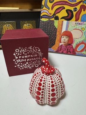 Yayoi Kusama Object Pumpkin White Red New - Image 1 of 2