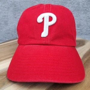 Cappello Philadelphia Phillies berretto strapback rosso MLB baseball '47 marca uomo - Foto 1 di 7