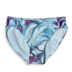 Z By Zella Bikini Bottoms Tie Dye Fully Lined Quick Dry Purple/Blue Girls 8 NWT - Picture 1 of 5