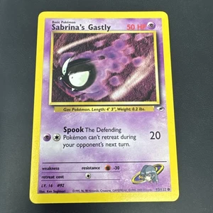 Pokémon TCG Gym Heroes Set - Sabrina’s Gastly #93/132 - Carta Comune Non Holo - Foto 1 di 5