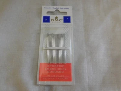 DMC -- Embroidery Needles #1765/4 -- Size 5 -- Nickel Plated -- 16 needles - Image 1 of 2