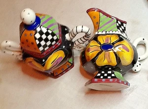 PROSPERO ZUCKERKÄNNCHEN & SAHNEKÄNNCHEN SET, HANDBEMALT SKURRIL 020824A - Bild 1 von 11