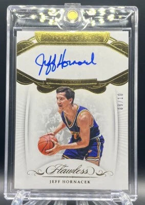 2017-18 Jeff Hornacek Flawless Gold Auto /10 RARE - Image 1 of 4