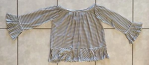 Cotton On Off The Shoulder Stripe Top - Size Small - New With Tags - Picture 1 of 5