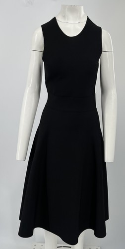 Abito Midi Alexander Wang nero etichetta stretch lavorato a maglia posteriore ritagliato taglia L