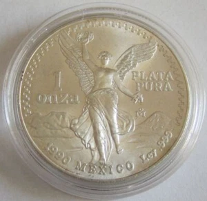 Mexico Libertad 1 Oz Silver 1990 - Picture 1 of 2