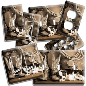 WELPE COWBOYSTIEFEL LASSO PFERD SATTEL LICHTSCHALTER STECKDOSE WANDPLATTEN ZIMMERDEKO - Bild 1 von 33